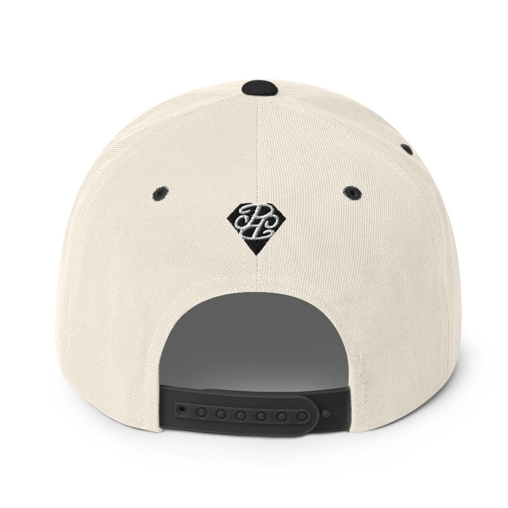 Phallacy Diamond Embroidered Snapback Hat