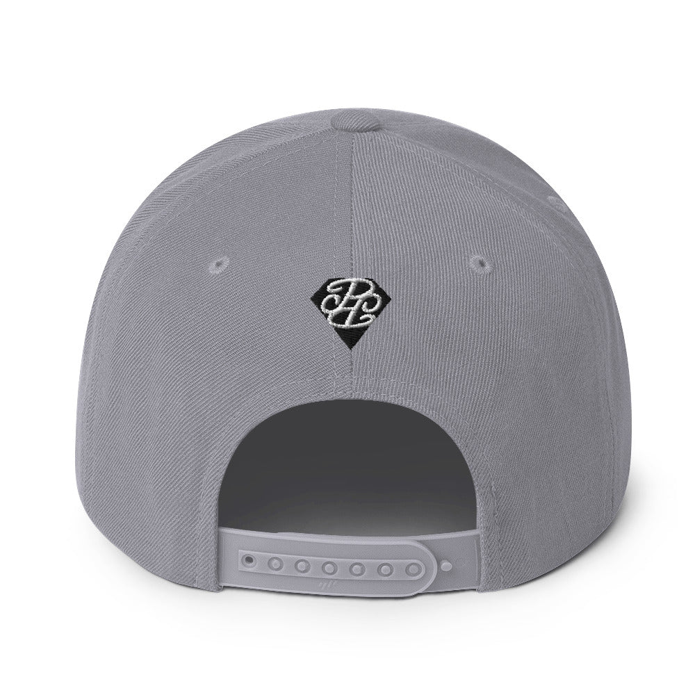 Phallacy Diamond Embroidered Snapback Hat