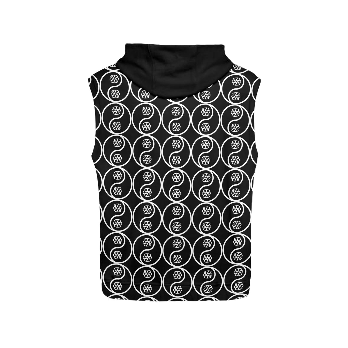 Phallacy Yin-Yang Designer Sleeveless Hoodie Vest