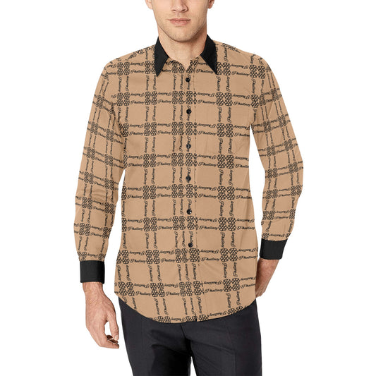 Phallacy Balance Designer Men's Long Sleeve Button Up