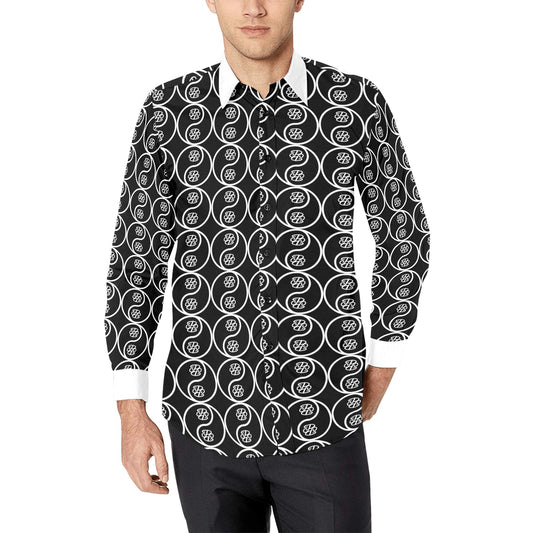 Phallacy Yin-Yang Designer Button Up Dress Shirt