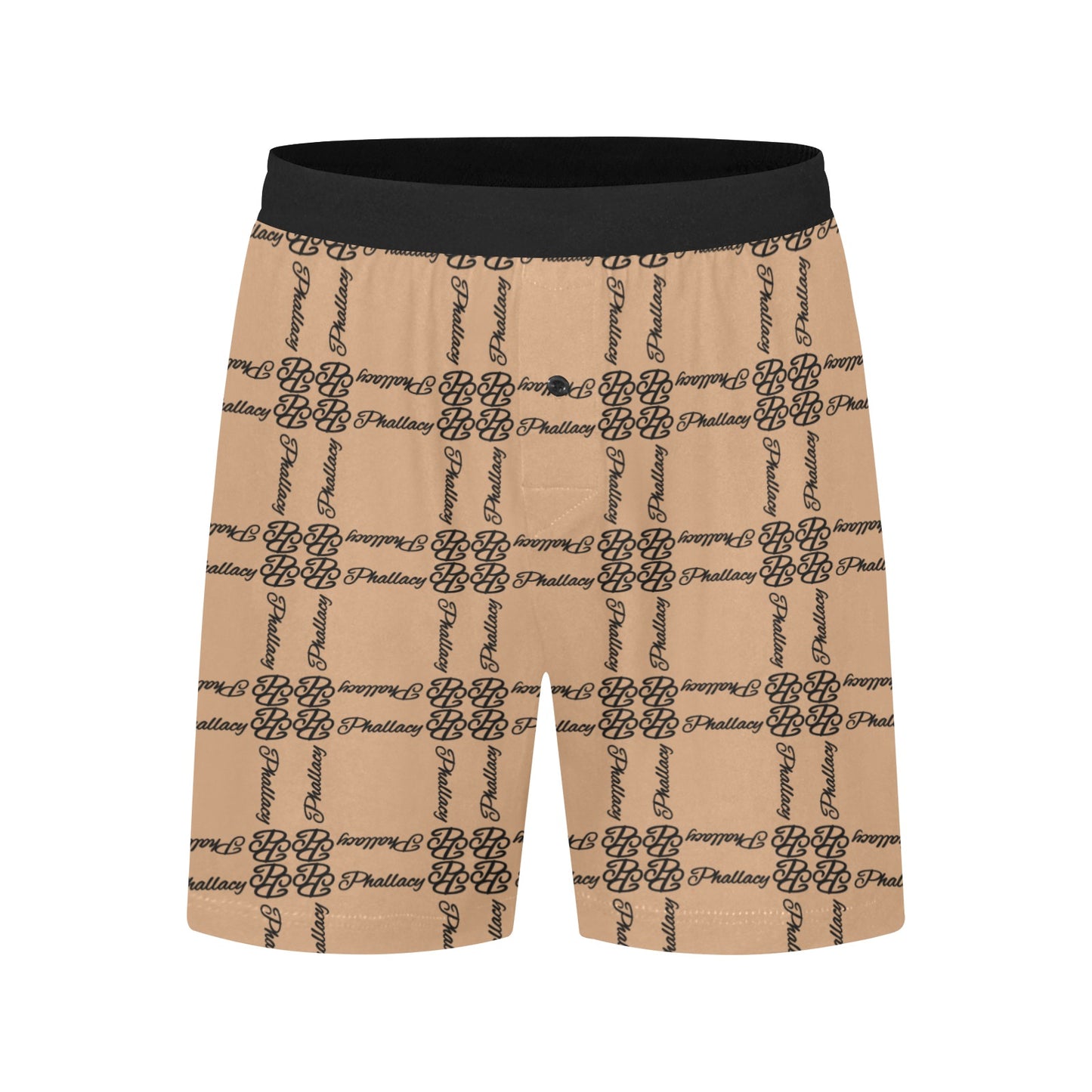 Phallacy Balance Designer Men's Fleece Pajama Shorts