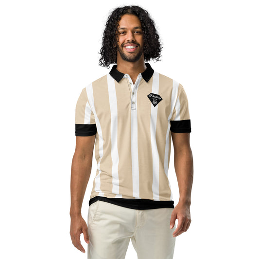 Phallacy Striped Designer Men’s Slim Fit Polo