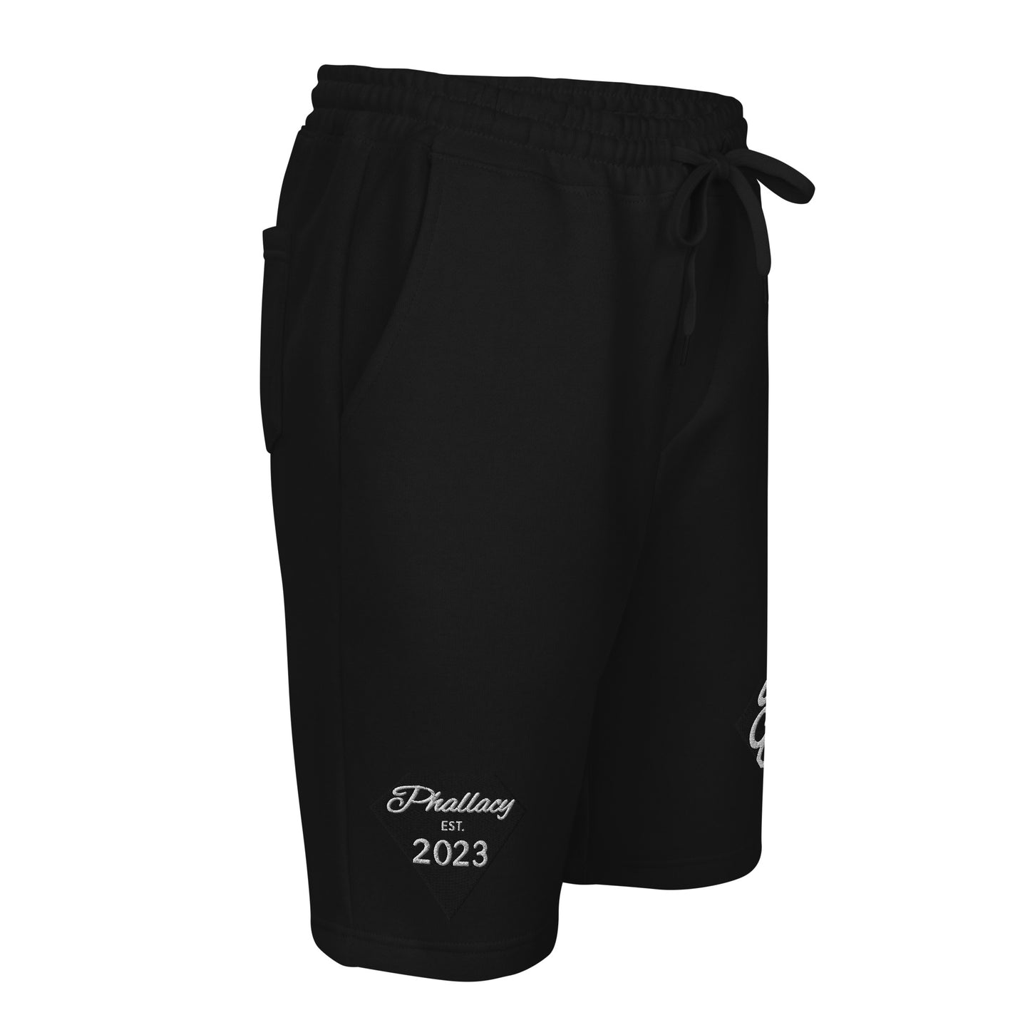 Phallacy Diamond Men's Fleece Shorts (Embroidery)