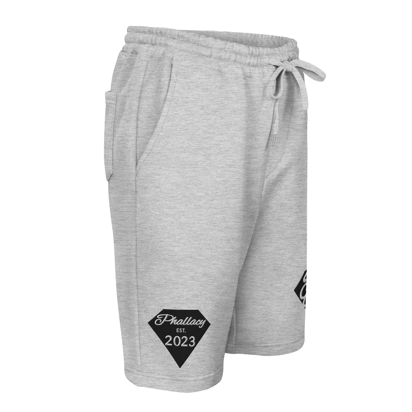 Phallacy Diamond Men's Fleece Shorts (Embroidery)