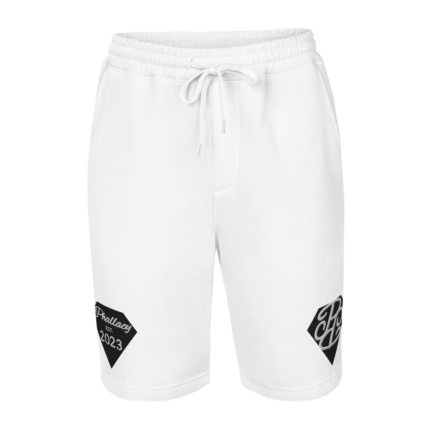 Phallacy Diamond Men's Fleece Shorts (Embroidery)