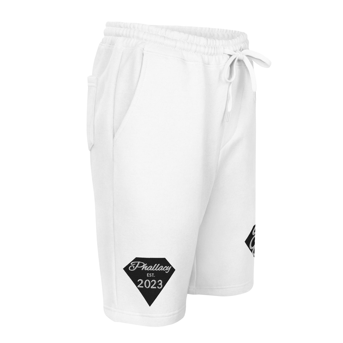 Phallacy Diamond Men's Fleece Shorts (Embroidery)