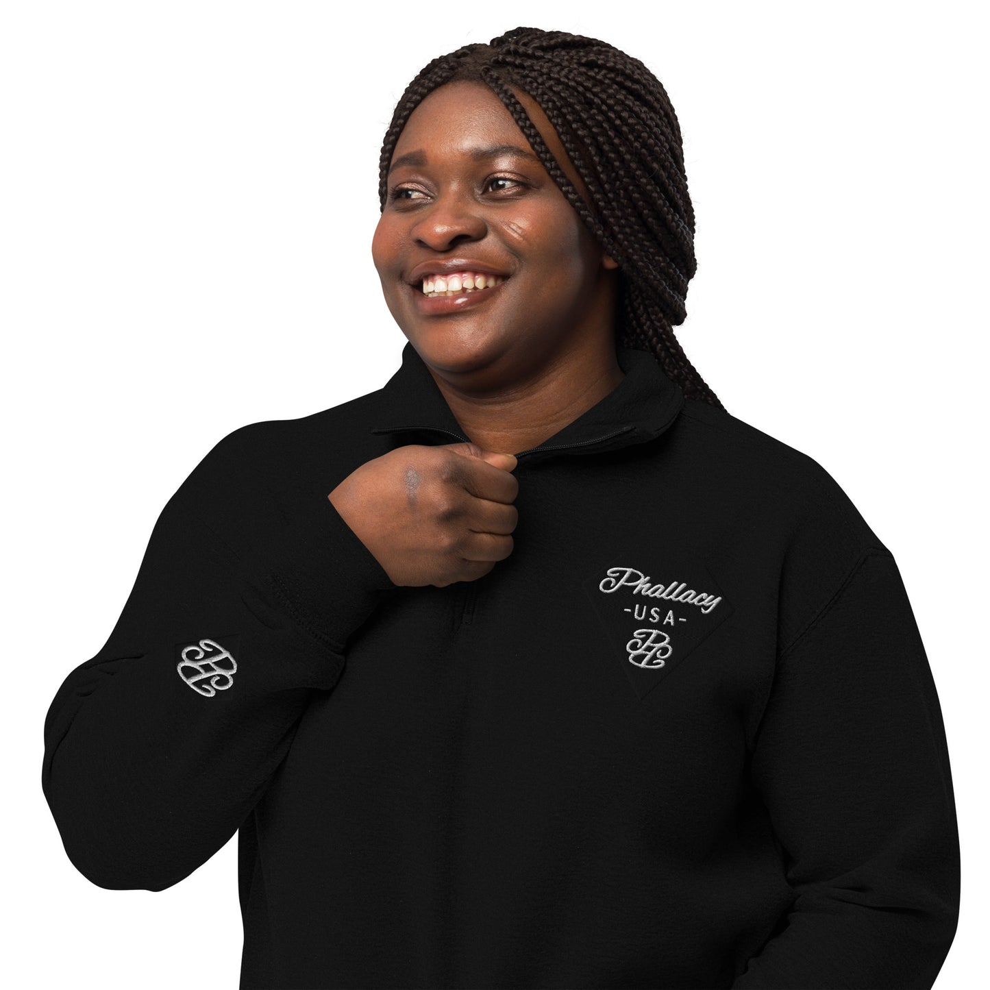 Phallacy Diamond Unisex Fleece Pullover (Embroidery)