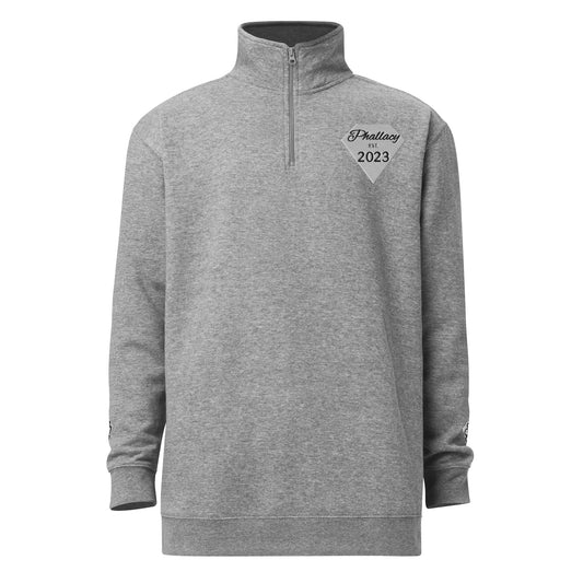 Phallacy Diamond Unisex Fleece Quarter-Zip Pullover (Embroidery)