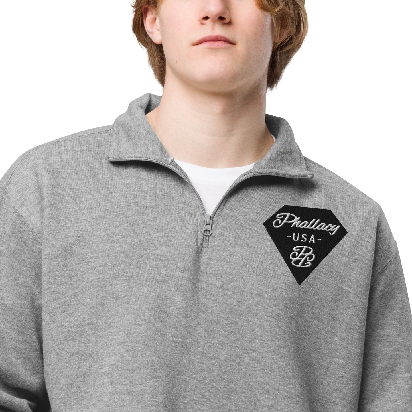 Phallacy Diamond Unisex Fleece Pullover (Embroidery)