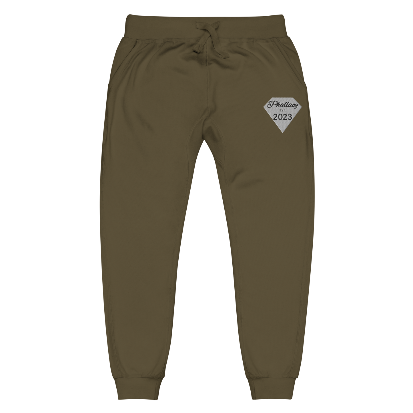 Phallacy Diamond Unisex Fleece Sweatpants (Embroidery)