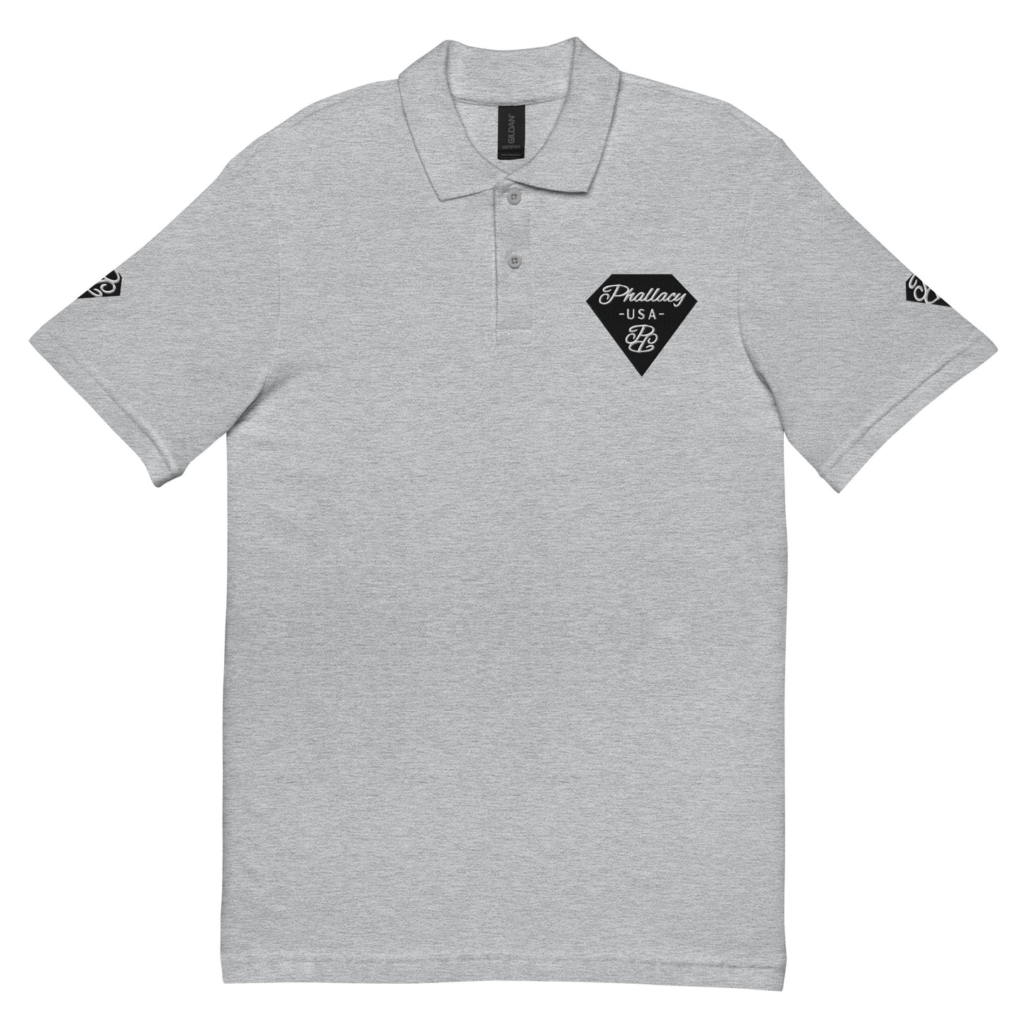 Phallacy Diamond Unisex Pique Polo Shirt (Embroidery)