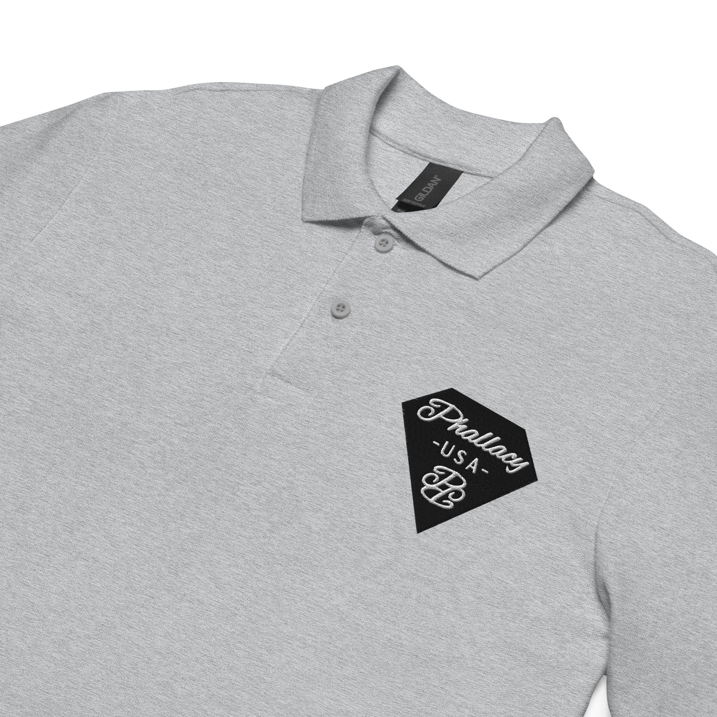 Phallacy Diamond Unisex Pique Polo Shirt (Embroidery)