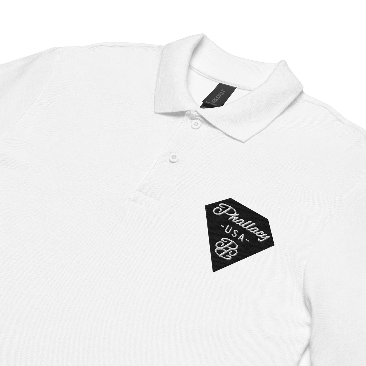 Phallacy Diamond Unisex Pique Polo Shirt (Embroidery)