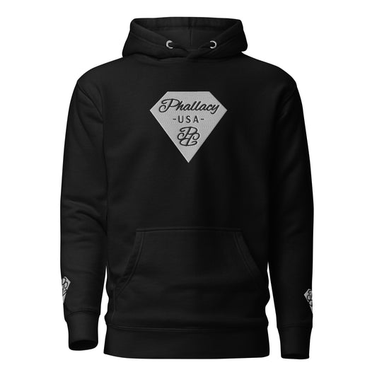 Phallacy Diamond Unisex Hoodie (Embroidery)