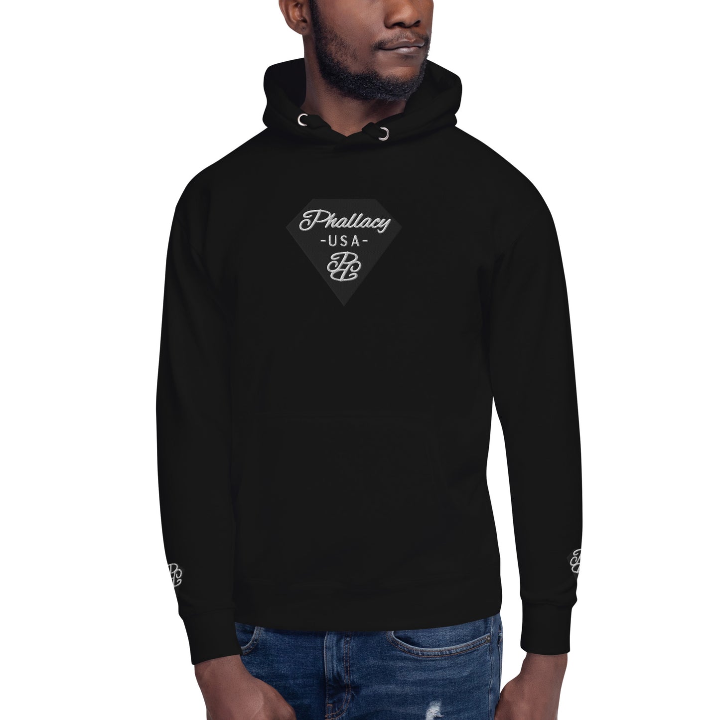 Phallacy Diamond Unisex Hoodie (Embroidery)