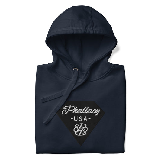 Phallacy Diamond Unisex Hoodie (Embroidery)