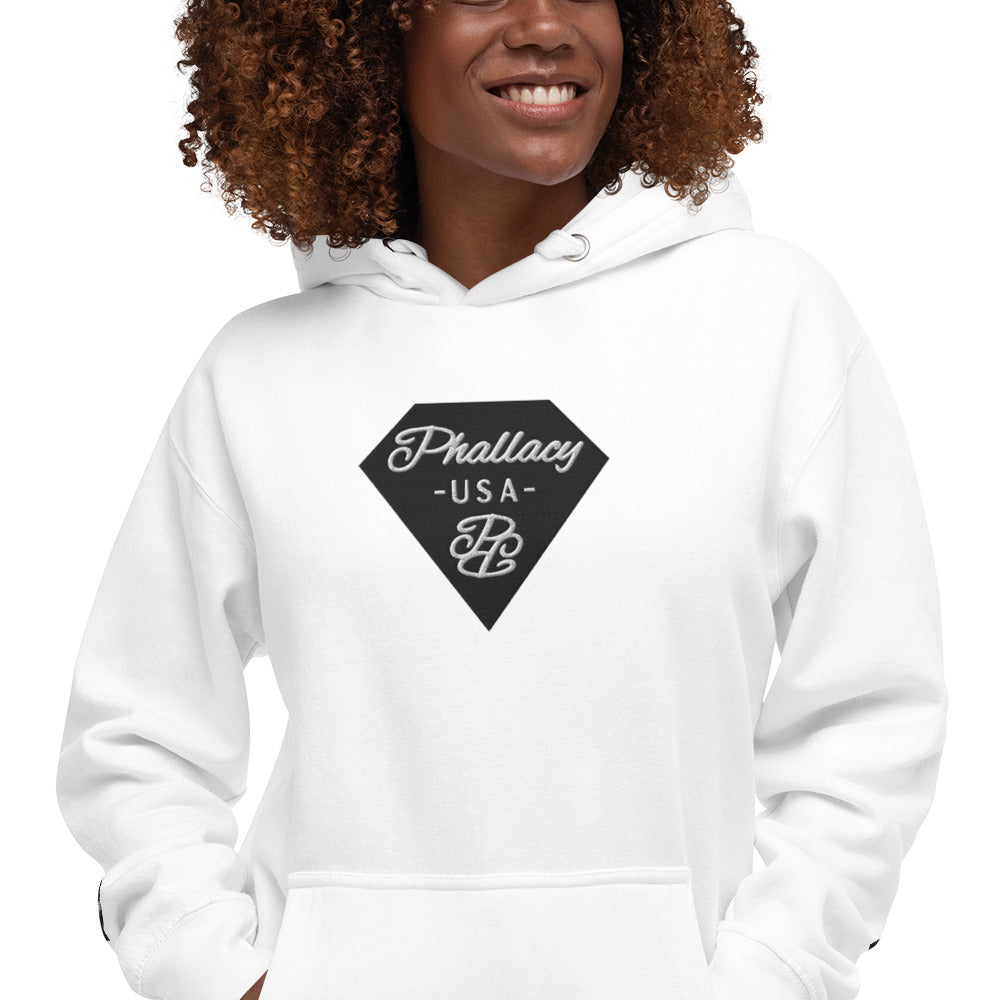 Phallacy Diamond Unisex Hoodie (Embroidery)