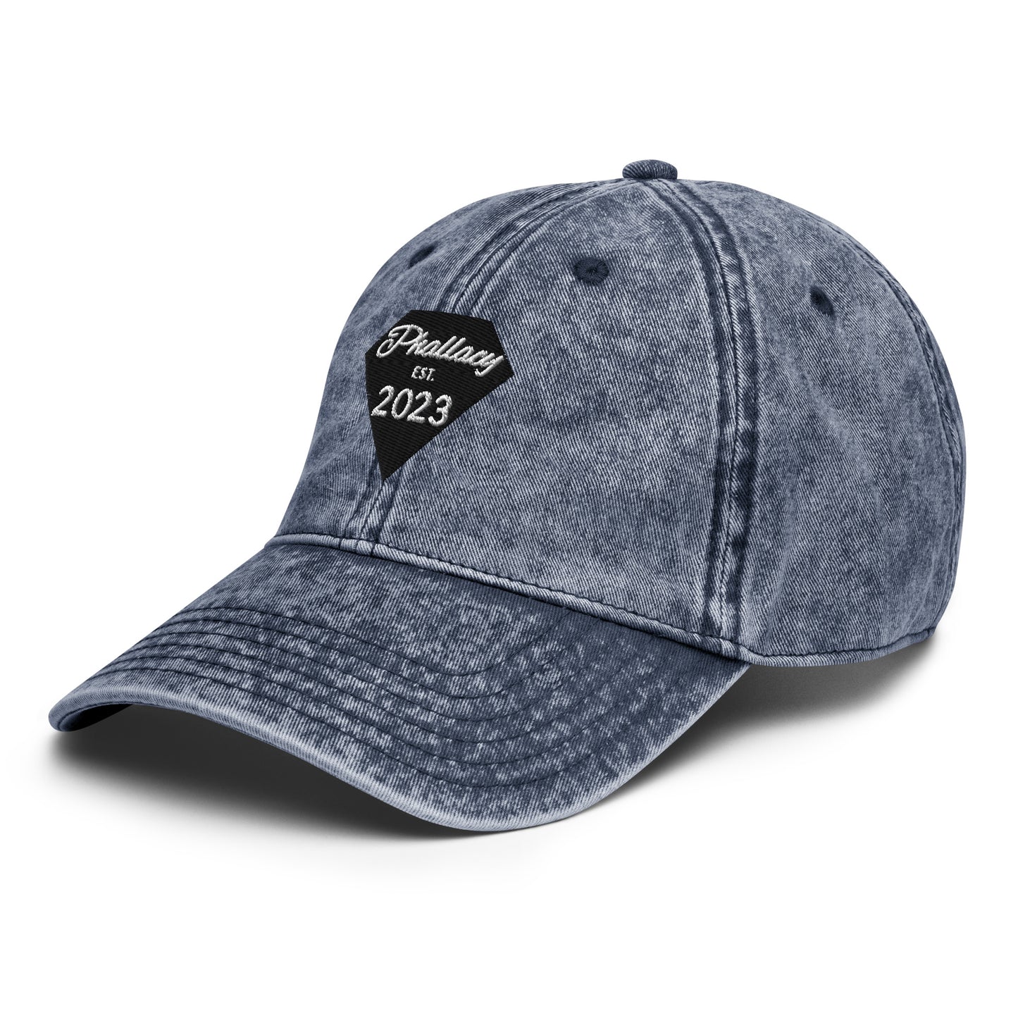 Phallacy Diamond Embroidered Vintage Cotton Twill Cap