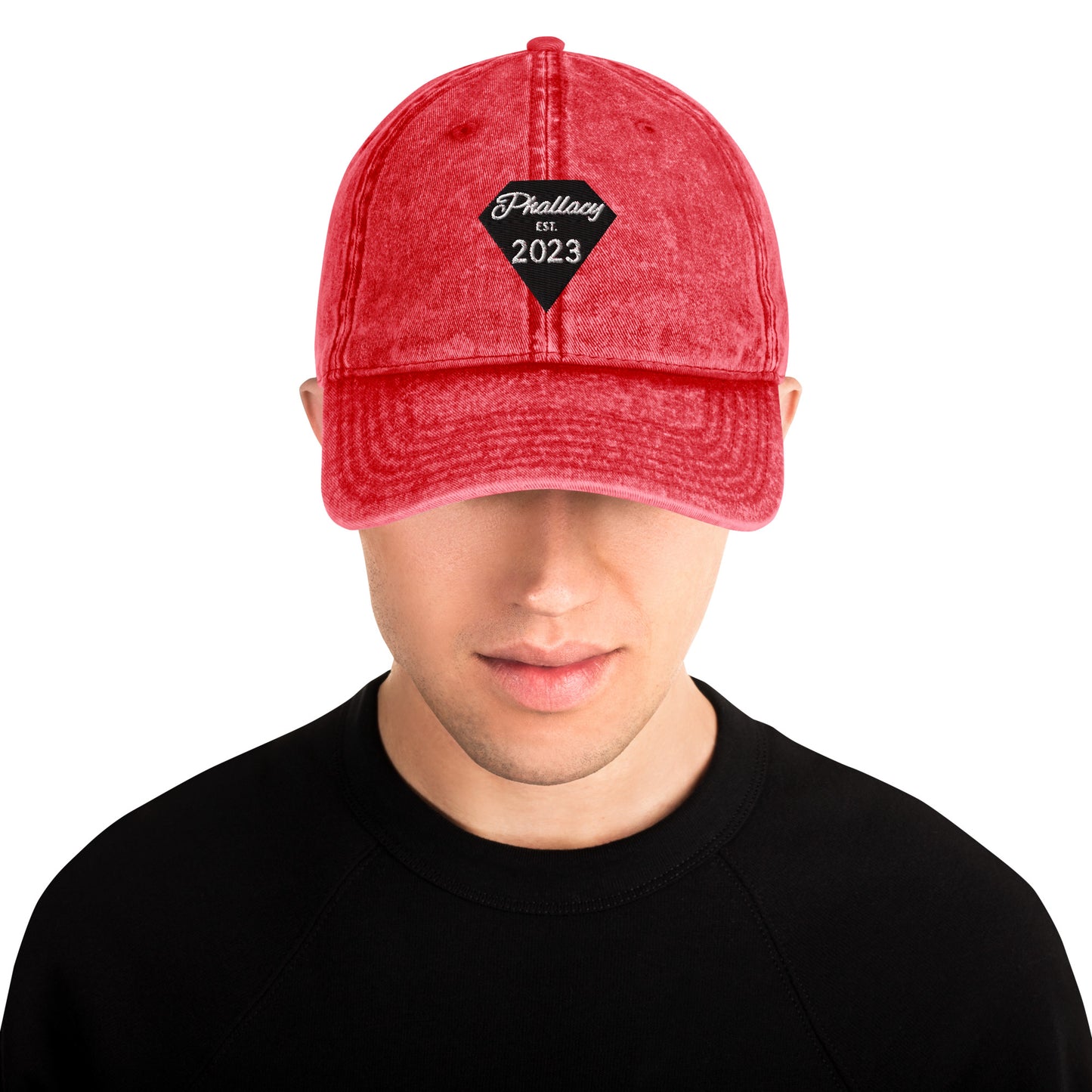 Phallacy Diamond Embroidered Vintage Cotton Twill Cap