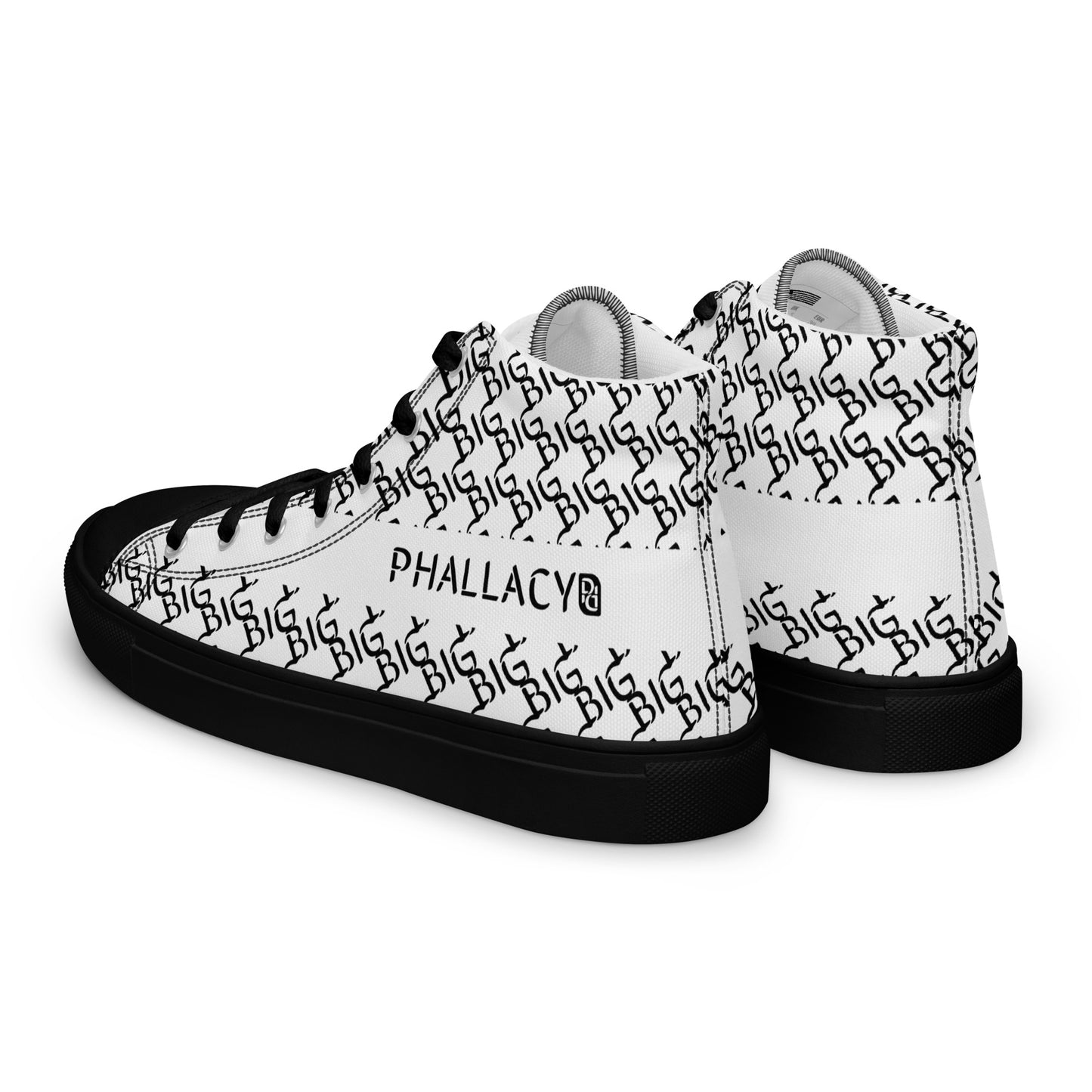 Phallacy BIG Designer Women’s High Top Canvas Shoes