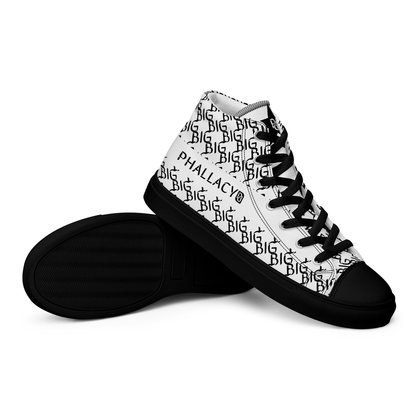 Phallacy BIG Designer Women’s High Top Canvas Shoes