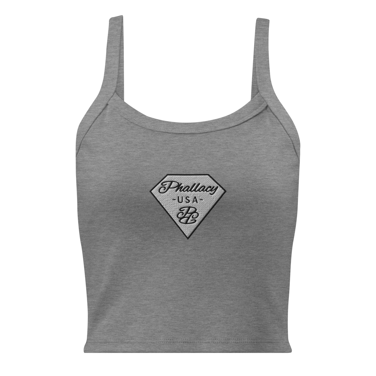 Phallacy Micro-Rib Tank Top (Embroidery)