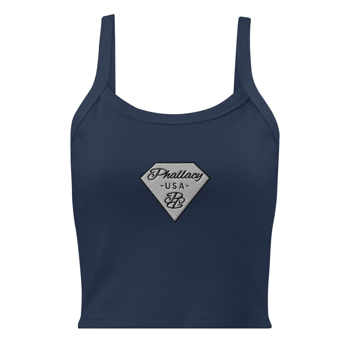 Phallacy Micro-Rib Tank Top (Embroidery)