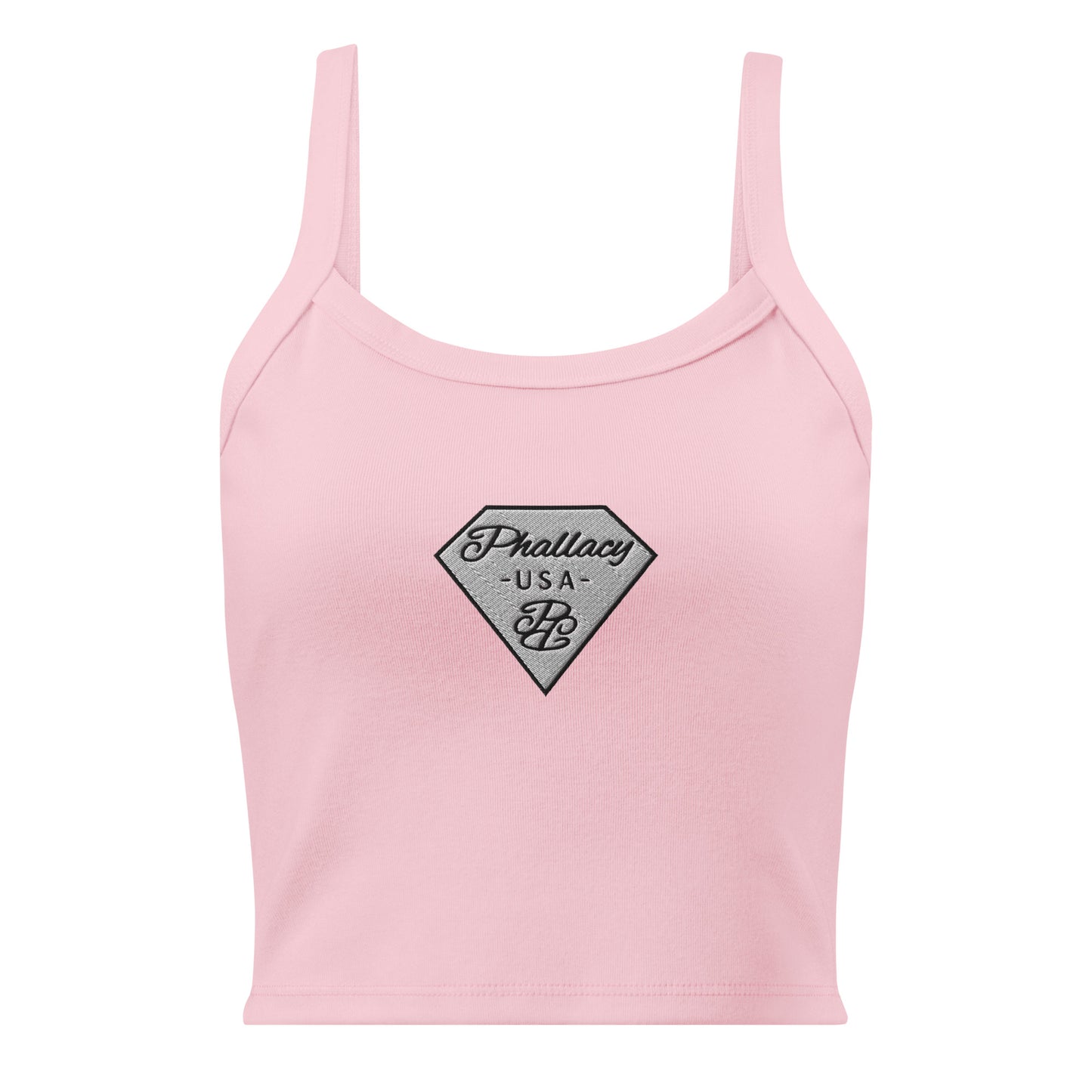 Phallacy Micro-Rib Tank Top (Embroidery)