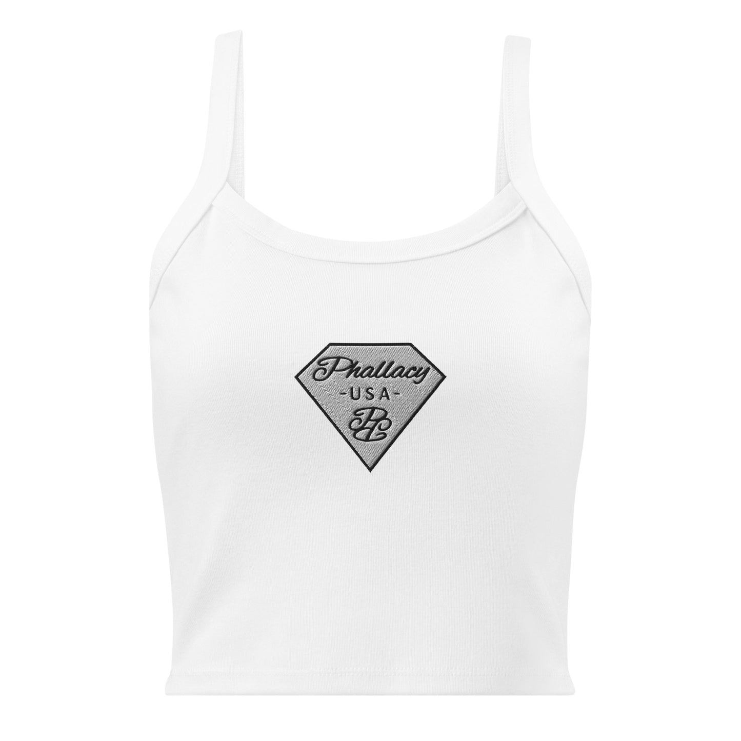 Phallacy Micro-Rib Tank Top (Embroidery)